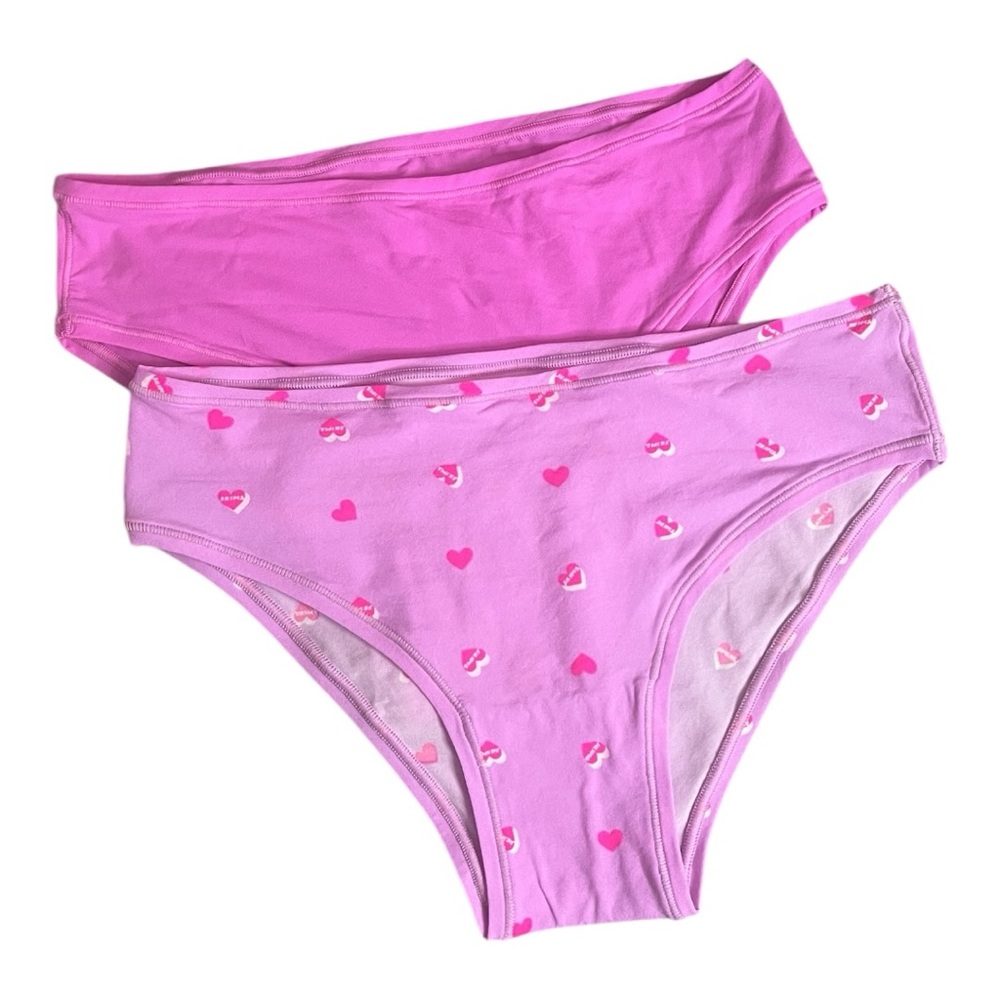 SKIMS FITS EVERYBODY PINK BREIF BUNDLE XS